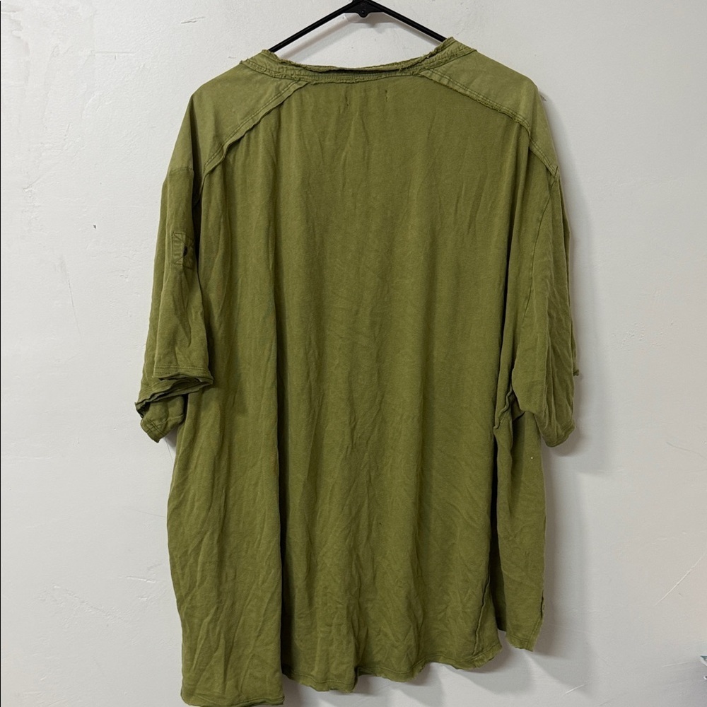 We The Free Olive Green Lace Top - Picture 3 of 3
